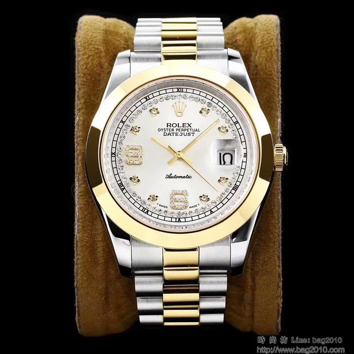 ROLEX勞力士 最新日誌款 複刻正品 鑽石刻度錶盤 高端系列 男士腕表 超強防水  wssb5049